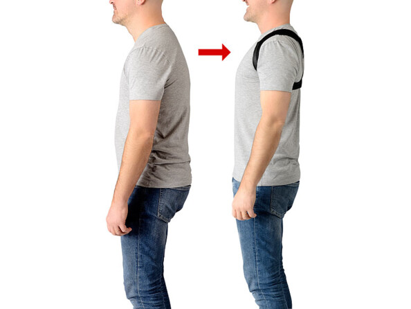 avant et aprés avoir mis le redresseur de dos