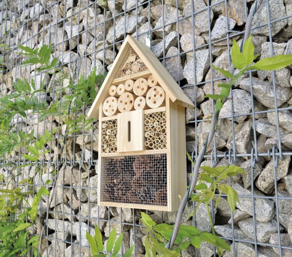 Hôtel à insectes pour jardin, cour, balcon ou terrasse - Grand