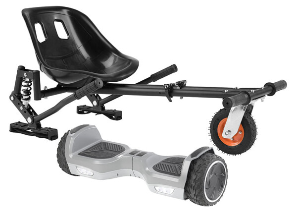 Hoverboard & kart 2 en 1 avec suspension, 600 W, jusqu’à 120 kg