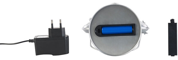 2 lampes tempêtes LED rechargeables avec variateur 200 lm / 3W / 8000K - Argent