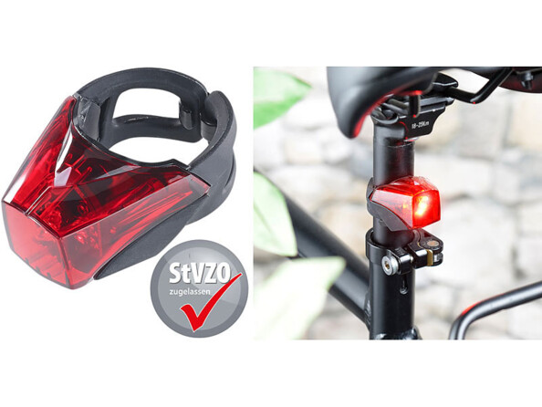 Lampes LED avant et arrière pour vélo
