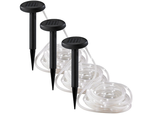 3 guirlandes solaires 50 LED