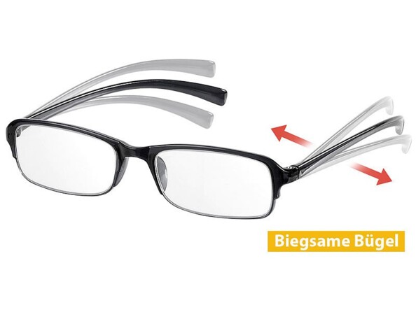 Lunettes de lecture à branches flexibles - dioptrie +3,5