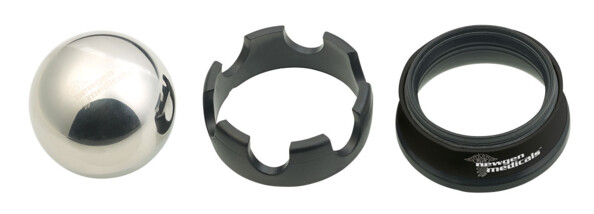 Boule de massage avec support et anneau en silicone