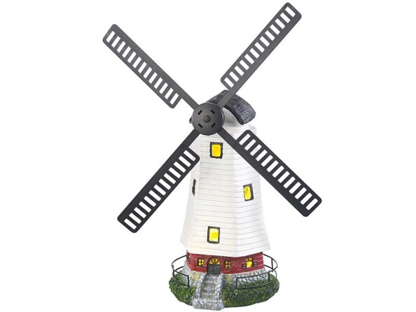 Moulin décoratif solaire à LED Lunartec.