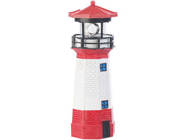 Phare décoratif solaire Lunartec avec LED.
