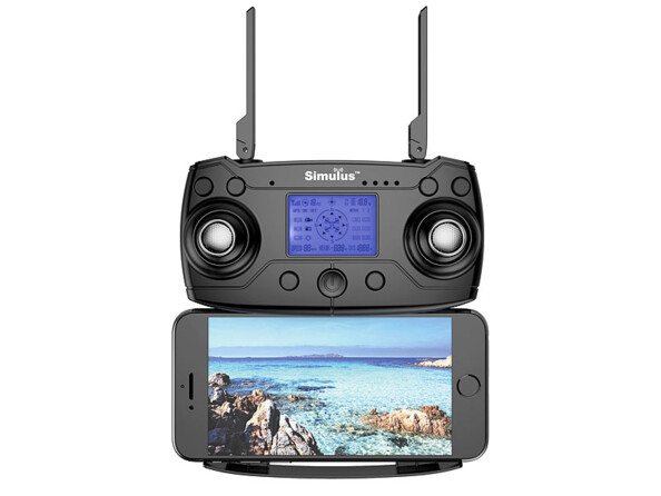 Télécommande avec écran Quadricoptère GPS connecté avec caméra 4K : GR-250.fpv