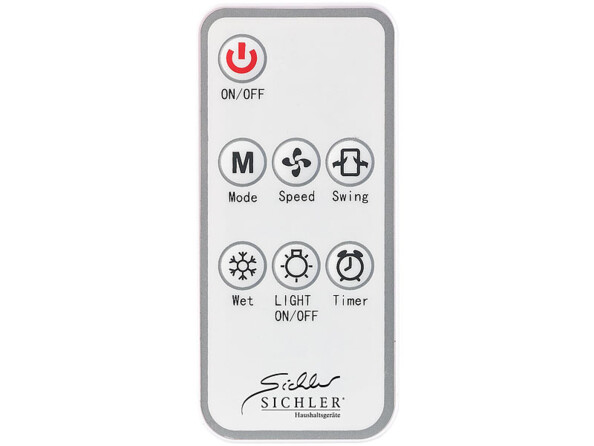 Rafraîchisseur d'air 65 W avec humidificateur, ioniseur et minuteur LW-470. Télécommande