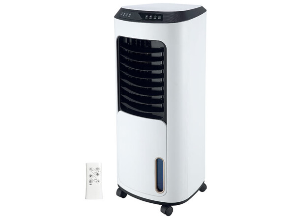 Rafraîchisseur d'air à évaporation 10 L / 200 W LW-600 Sichler Exclusive avec sa télécommande.