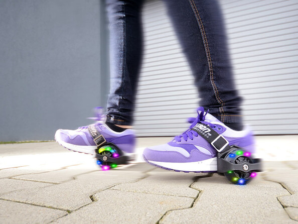 Roulettes clignotantes pour talons