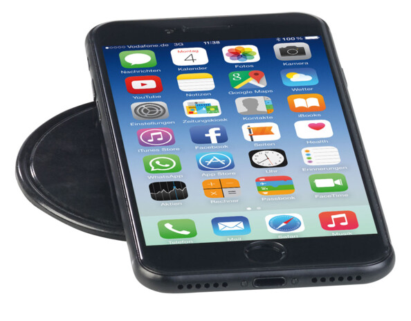 4 supports avec patchs en gel auto-adhérent pour smartphone