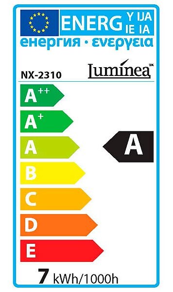 4x ampoule LED 7 W E27 Blanc chaud Luminea