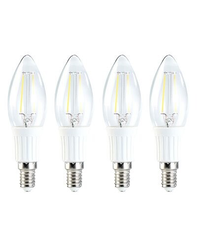 4x ampoule LED SMD Blanc Chaud, style bougie à filament