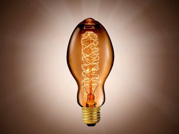 Ampoule rétro à incandescence E27 format XXL - forme Ovale