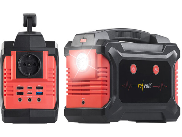 Batterie nomade et convertisseur solaire HSG-650 avec panneau solaire 100 W