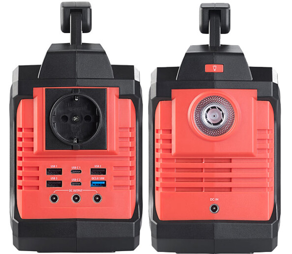 Batterie nomade 60 Ah & convertisseur solaire avec prises 230 V / 12 V / USB