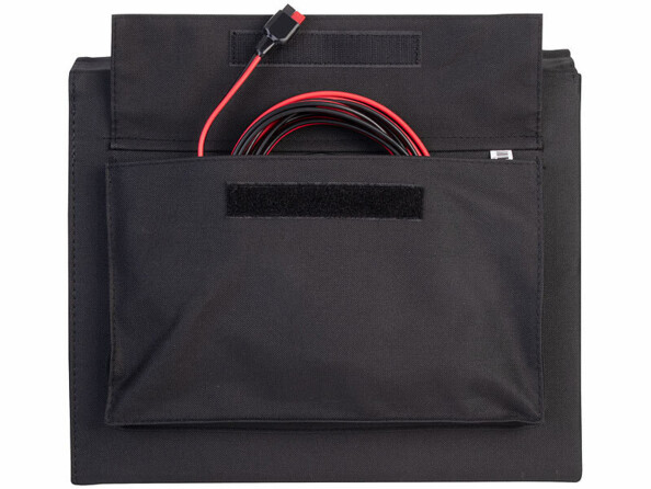 Vue de dos sacoche pour panneau solaire mobile pliable