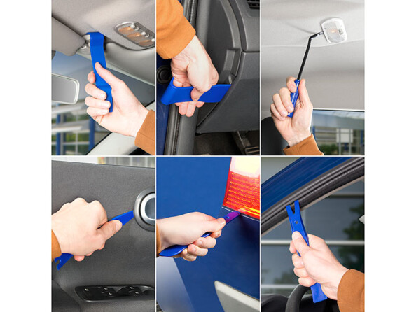 Exemples d'utilisation des outils de démontage pour habitacle AGT