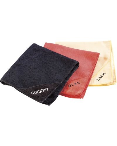 3 chiffons microfibres pour l'auto / moto
