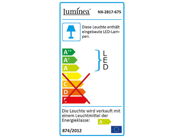 4 tubes luminescents T5 à LED, 60 cm, avec câbles de raccordement