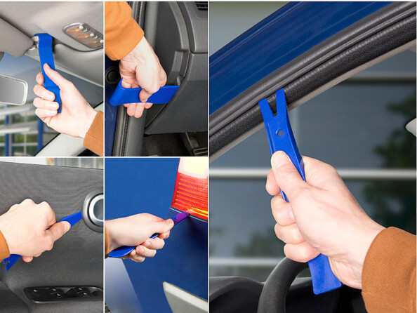 pack de 6 outils en metal pour réparation automobile changement joints optiques plastiques agt