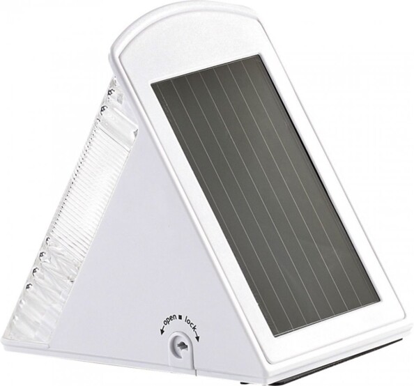 Applique murale solaire avec détecteur de mouvement - Blanc