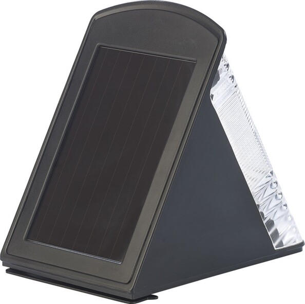 Applique murale solaire avec détecteur de mouvement - Noir