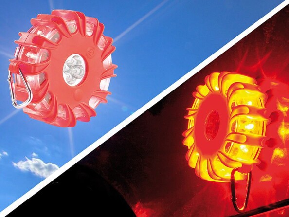 Avertisseur de danger magnétique à LED - Rouge