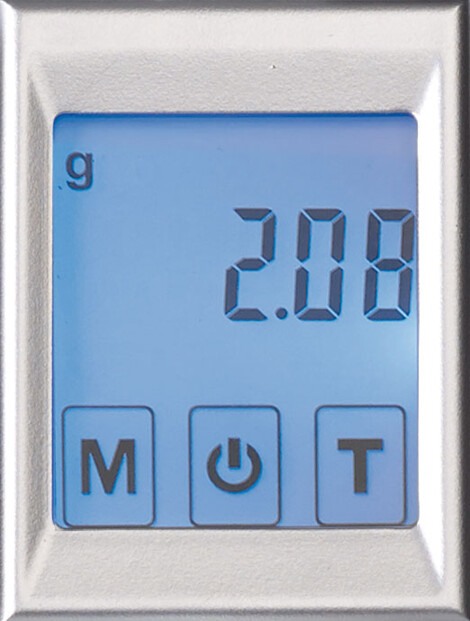 Ecran de la balance de précision numérique