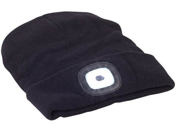 Bonnet d'hiver avec éclairage LED réglable