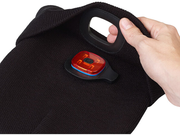 Vue coté batterie de la LED arriére du bonnet