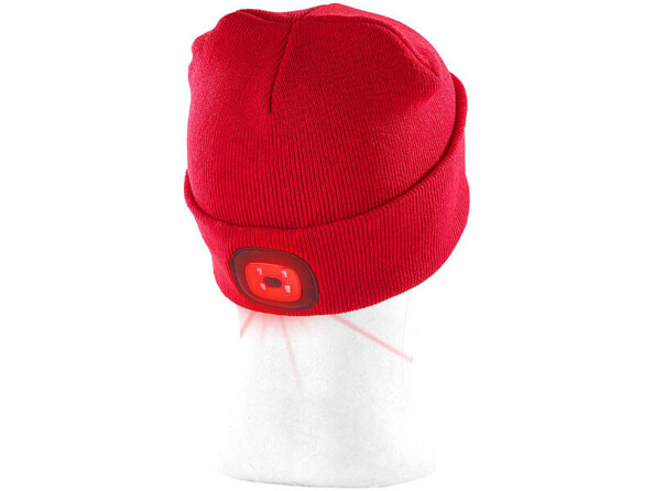 Bonnet à LED rouge à l'arriere