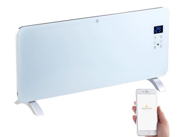 Chauffage à convection connecté 2000 W EHZ-2100.Système Tuya : applications gratuites "Elesion" ou "Smart Life" Ios / android