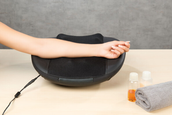 Coussin de massage shiatsu idéal pour l'ensemble du dos, les bras ou les jambes