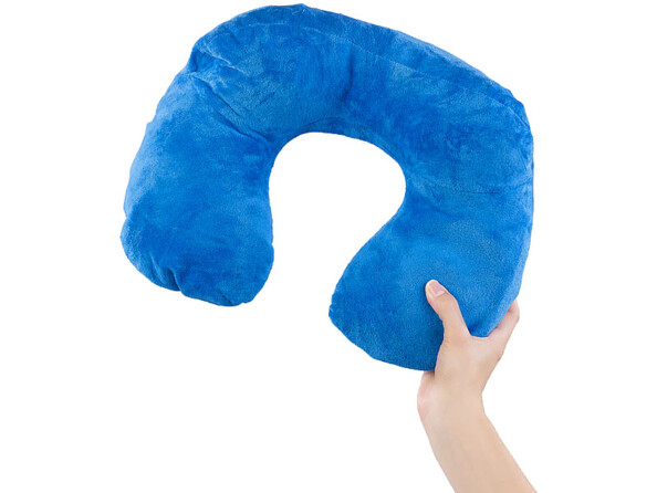 Coussin de nuque gonflable - avec pompe à air intégrée