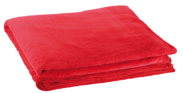 Couverture en microfibres 300 g/m² - 220 x 240 cm - Rouge