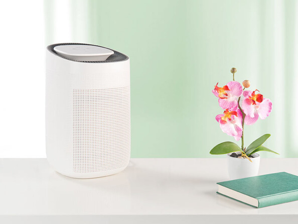 Déshumidificateur et purificateur LFT-250. sur un meuble