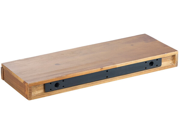 Étagère murale 50 x 5 x 18 cm avec tiroir secret vue de dos.