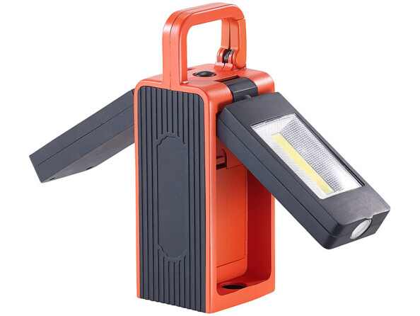 Éclairage nomade avec lampes orientables et fixations magnétiques et anse