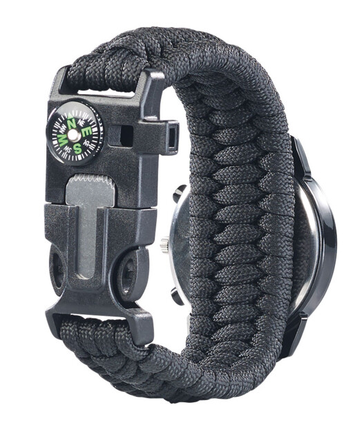 Montre de survie 5 en 1 avec bracelet en paracorde