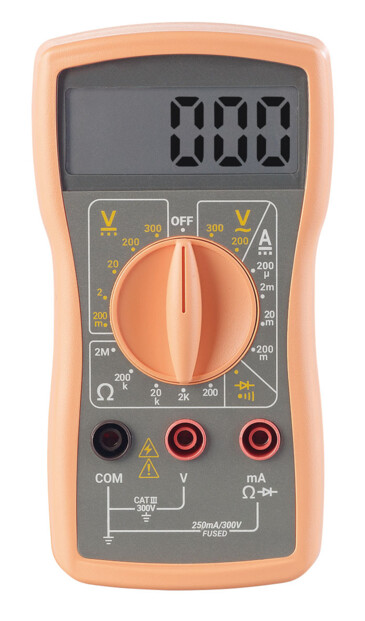 Multimetre pour mesurer de la tension continue et alternative