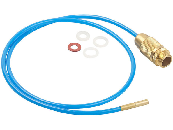 Tuyau de nettoyage haute pression 1 m bleu en laiton et plastique