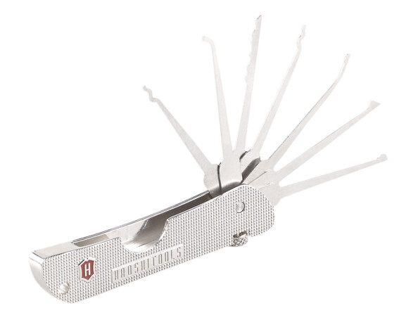 Outil de crochetage à 7 passe-partout avec cadenas d'entrainement