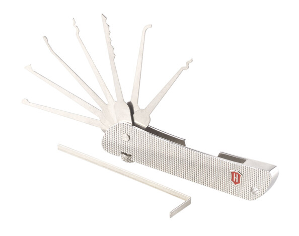 Outil de crochetage à 7 passe-partout avec cadenas d'entrainement