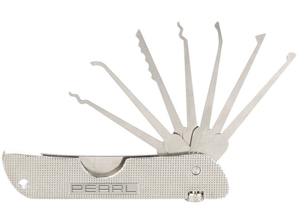 Outils de crochetage au format couteau de poche doté de 7 passe-partout pour différents types de porte