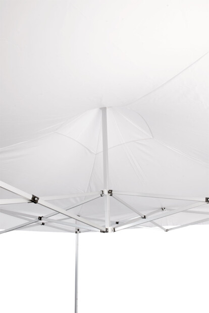 Pavillon de jardin pliable vue sur les tiges en aluminium pliables