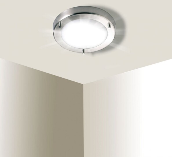 Plafonnier Ø 19 cm résistant aux projections d'eau pour ampoule G9