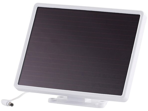 Projecteur à LED avec détecteur de mouvement et module solaire, IP44 - Blanc