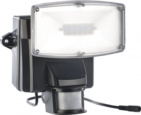 Projecteur à LED avec détecteur de mouvement et module solaire, IP44 - Noir