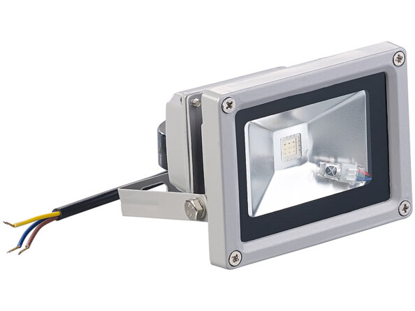 Projecteur d'extérieur 800 lm / 10 W à LED RVB SMD et télécommande